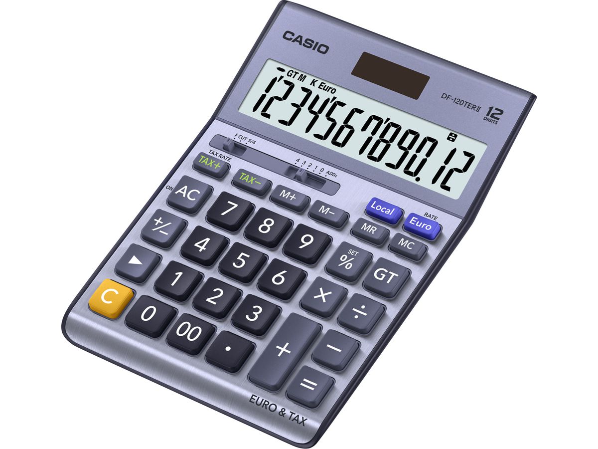 CASIO Tischrechner DF-120TERII violett (4971850090441)