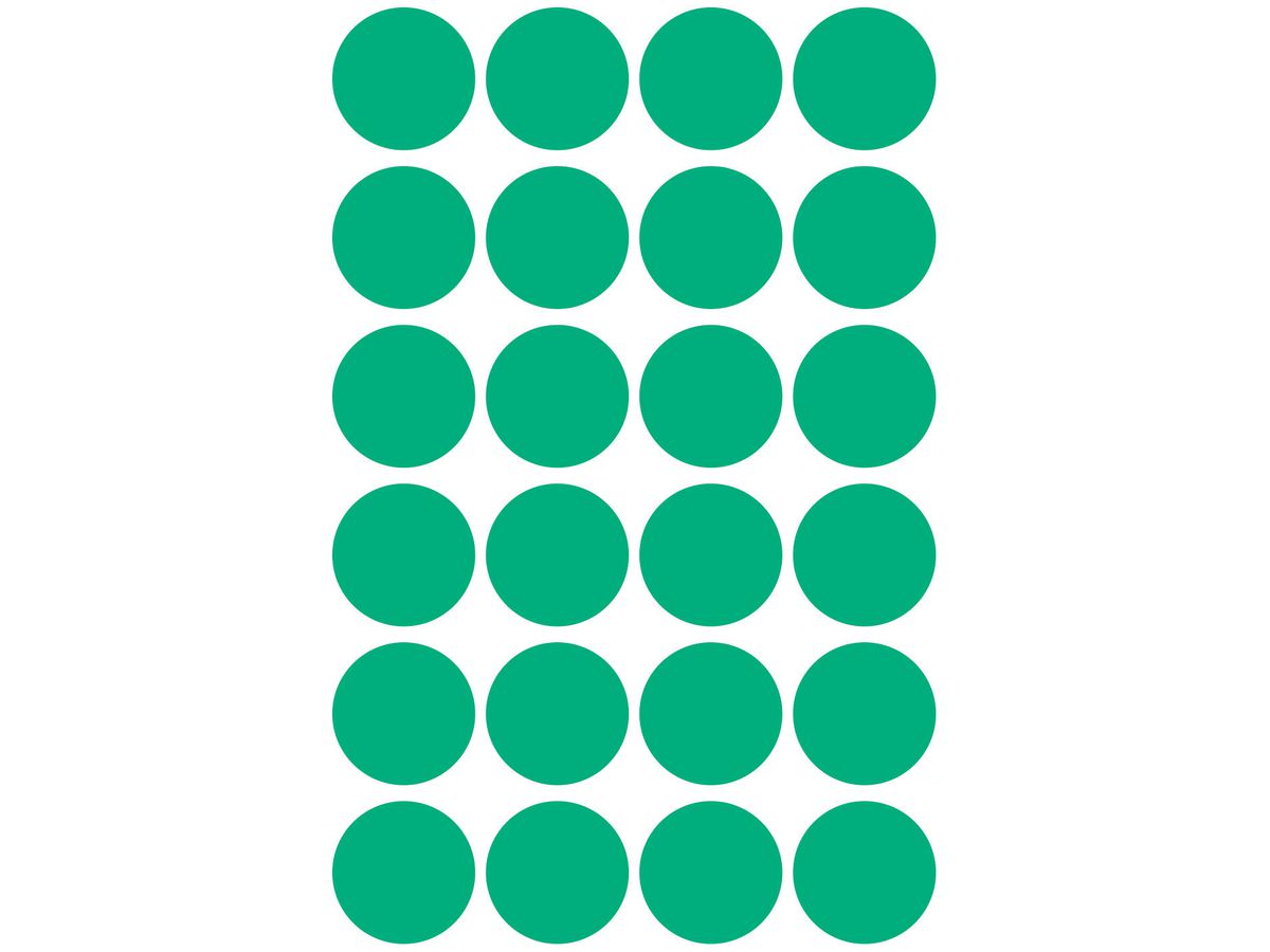 AVERY ZWECKFORM Markierungspunkte 18mm 3006 grün 96 Stück (4004182030066)