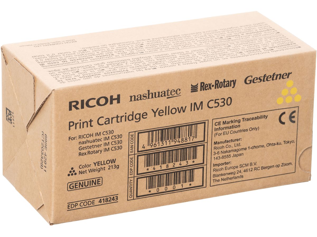 RICOH Toner yellow 418243 IM C530 18'000 pagine (4961311948817)