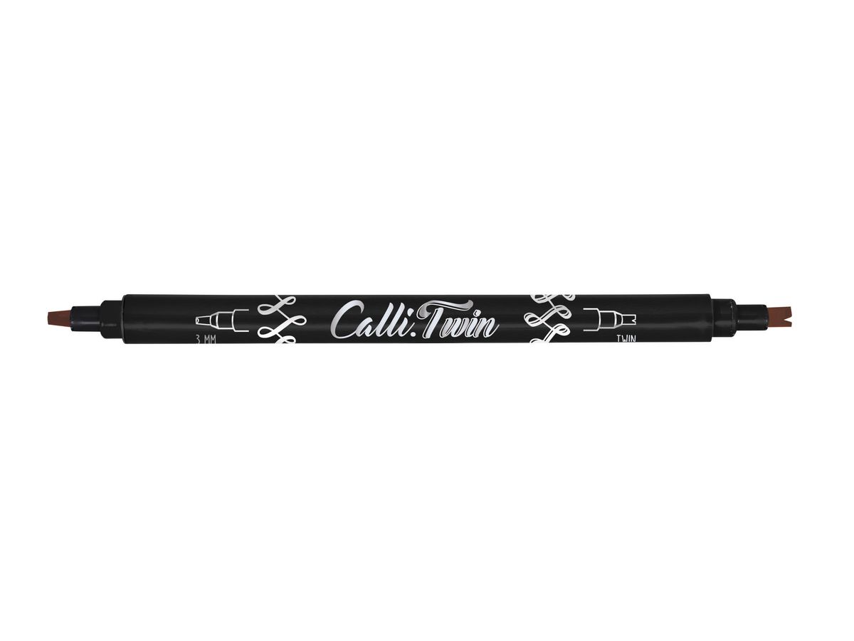 ONLINE Callibrush Pen TWIN 3mm 18601/6 Aubergine (4014421186010)