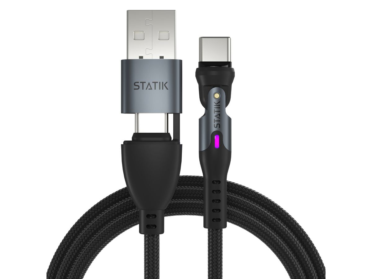 STATIK Statik 360 Pro Cable PUP-0521-3FT 2.0 USB-C Only, 1m 100W (0810024056057)