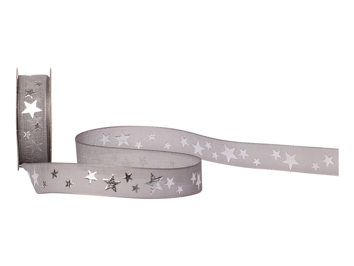 SPYK Band Cubino Étoiles 1031.1654 16mmx3m Grau-Silber (7611475268364)