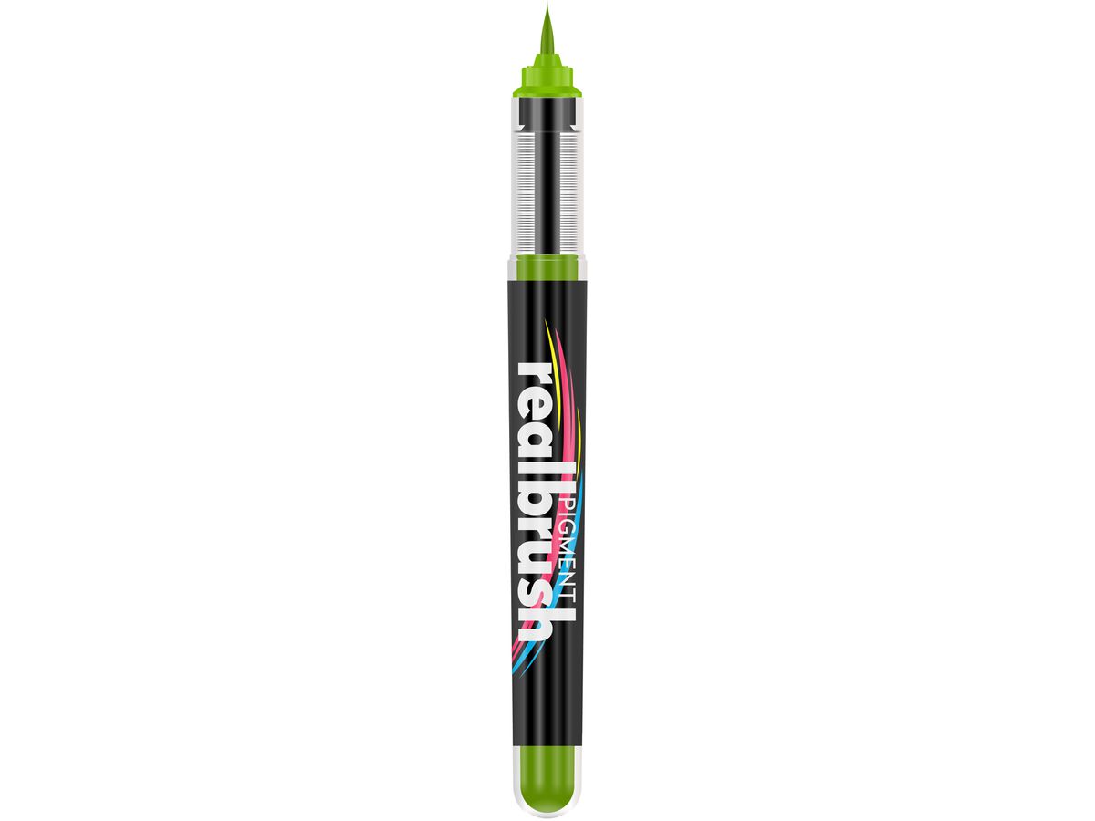KARIN Real Brush Pen 0.4mm 33Z376 Pigment, verde foglia (5904446032289)