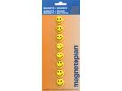 MAGNETOPLAN Smiley Magnete gelb-schwarz 16671 klein 20mm 8 Stk. (4013695028446)