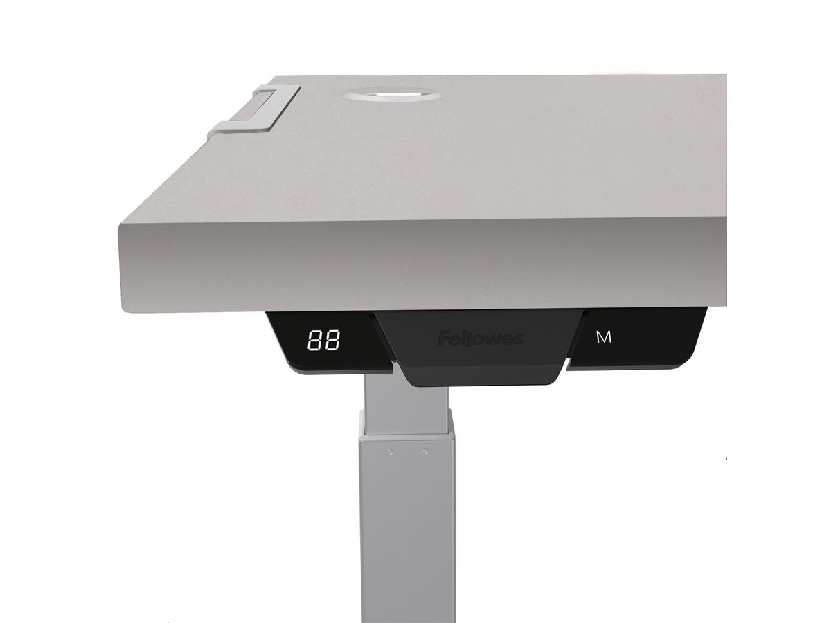 FELLOWES Telaio del tavolo sollevabile 8802001 argento, regolabile in altezza (0043859745074)