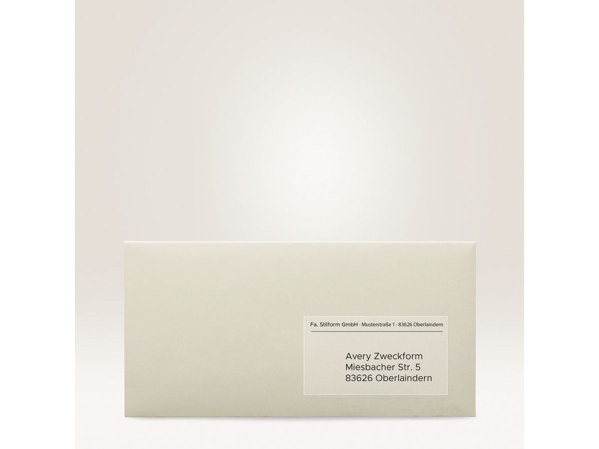 AVERY ZWECKFORM Etichette 45,7x21,2mm J4720-25 trasparente 1200 pezzi (4004182047200)