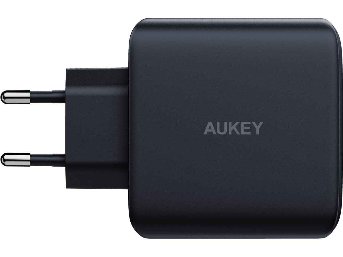 AUKEY OmniaMix II 65W GaN PD PA-B6T BK 3-Port, Wall Charger Black (0689323784783)