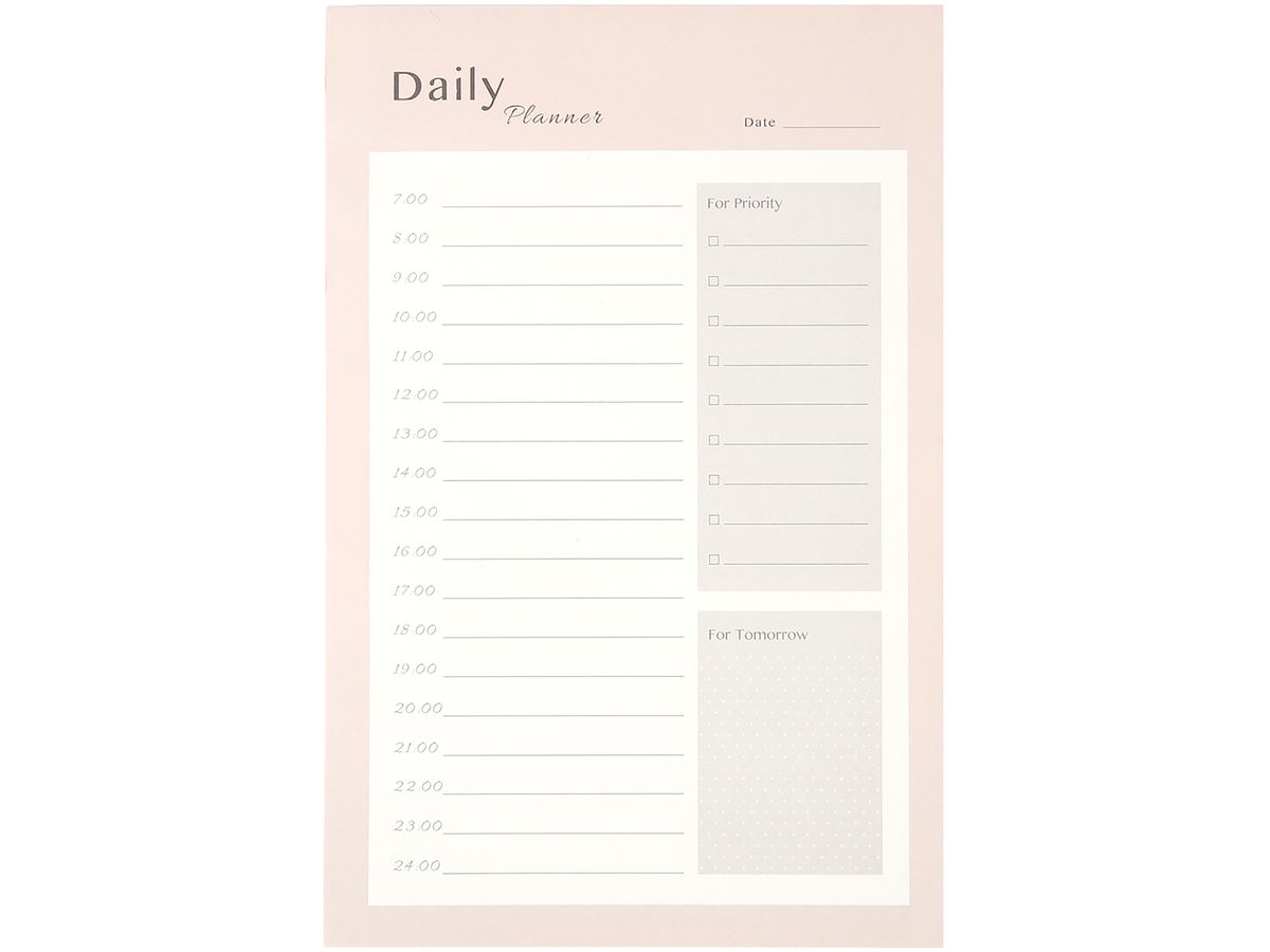 I AM CREATIVE Daily Planner 14x21cm 4005.4 rosa 80 Blatt (7611983211982)