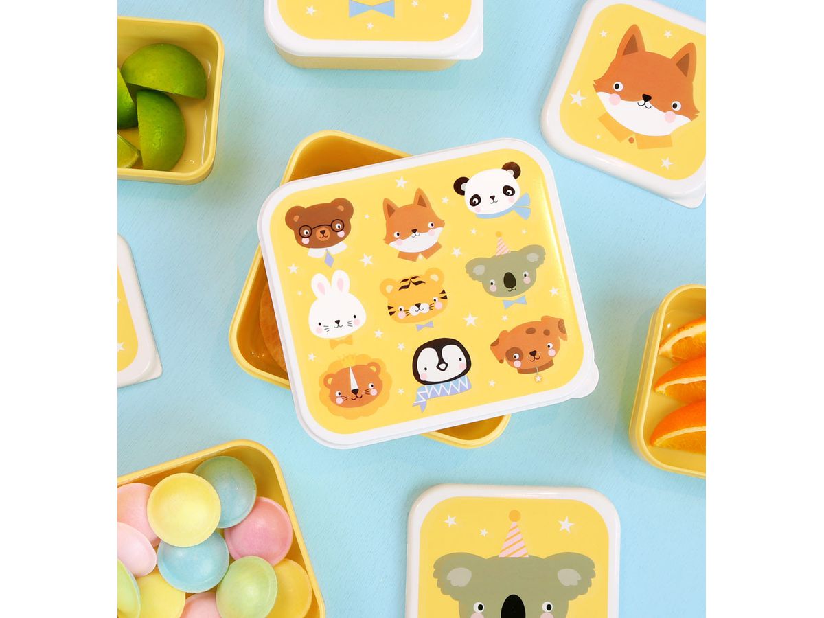 ALLC Lunch & Snackbox Set SBSEAF81 Animal Friends (8719715004310)