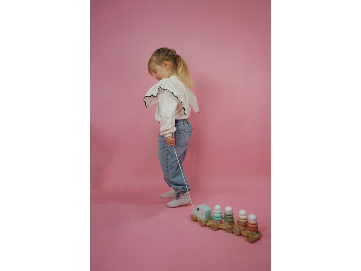 JABADABADO Train avec blocs 35x7x11cm C2567 Ice Cream (7332599025670)