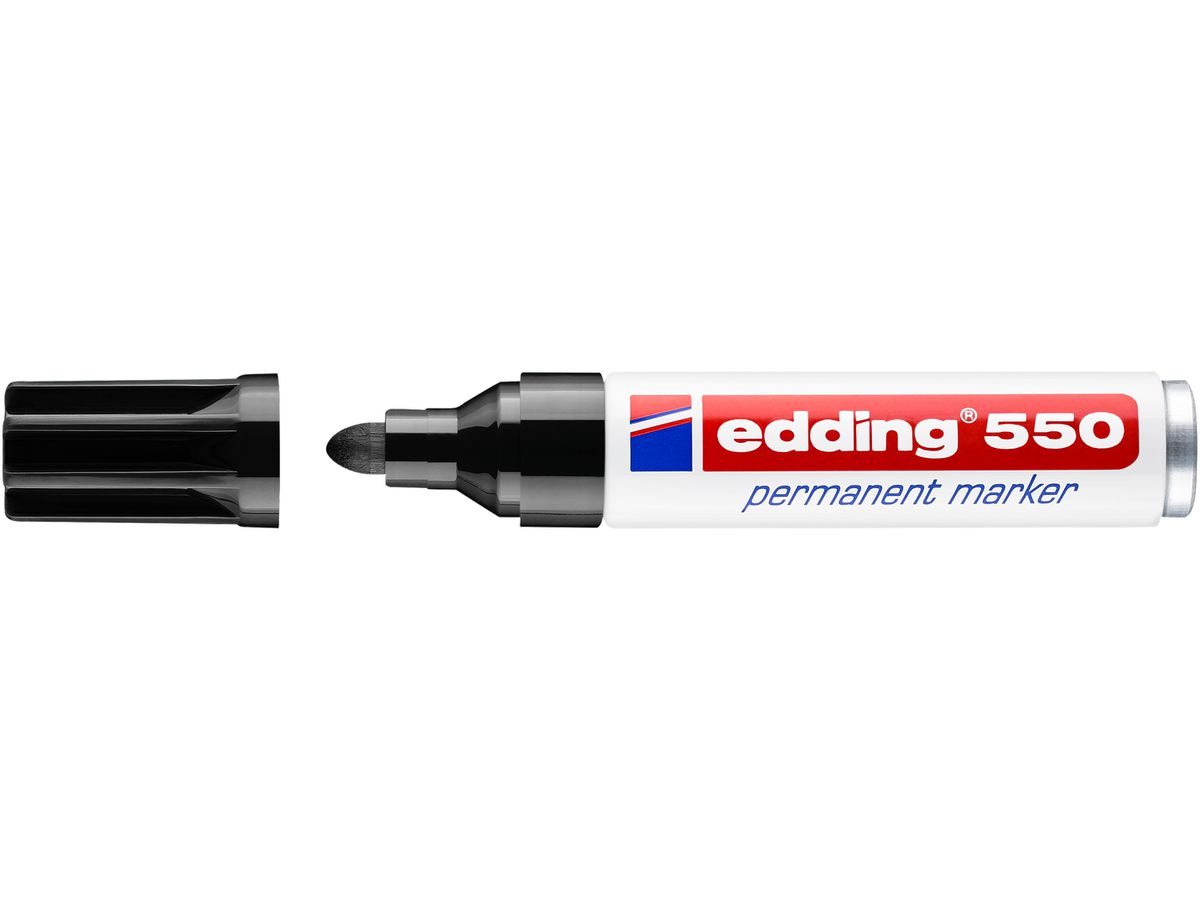 EDDING Permanent Marker 550 3-4mm 550-1 schwarz (4004764023738)