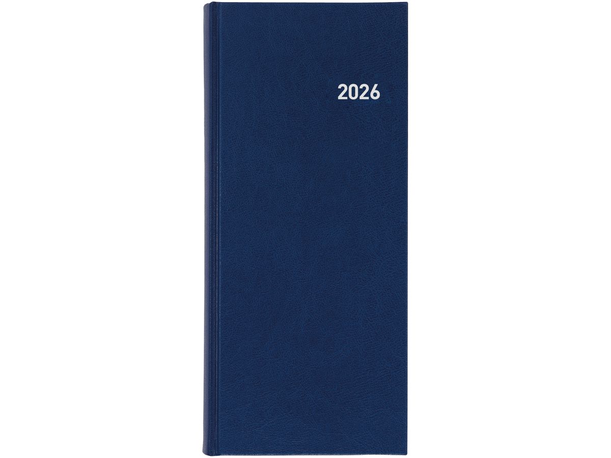 BIELLA Geschäftsagenda Tower 2026 800311050026 1T/2S blau ML 13.5x31.5cm (7611365514403)