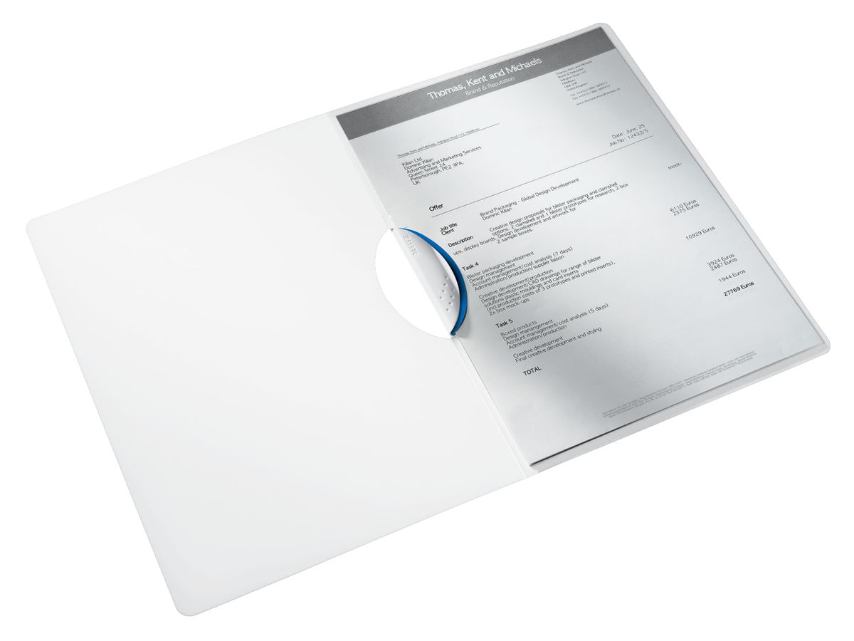 LEITZ Fermeture à pince WOW A4 41850051 bleu 30 flls. (4002432106516)