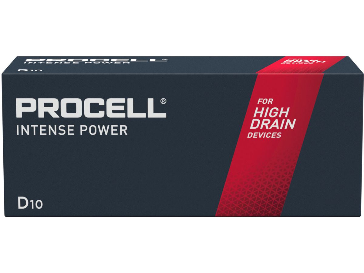 DURACELL Batterie PROCELL 15476mAh PC1300 D, LR20, 1.5V 10 Stück (5000394137011)