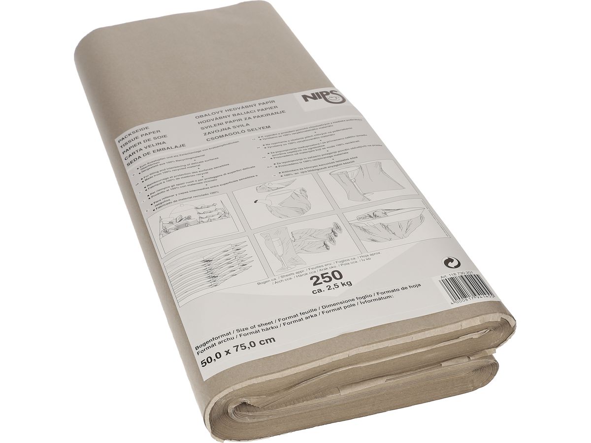 NEUTRAL Papie de soie Nips 28g 0.5m 818730201 satiné, brun (4000817941455)