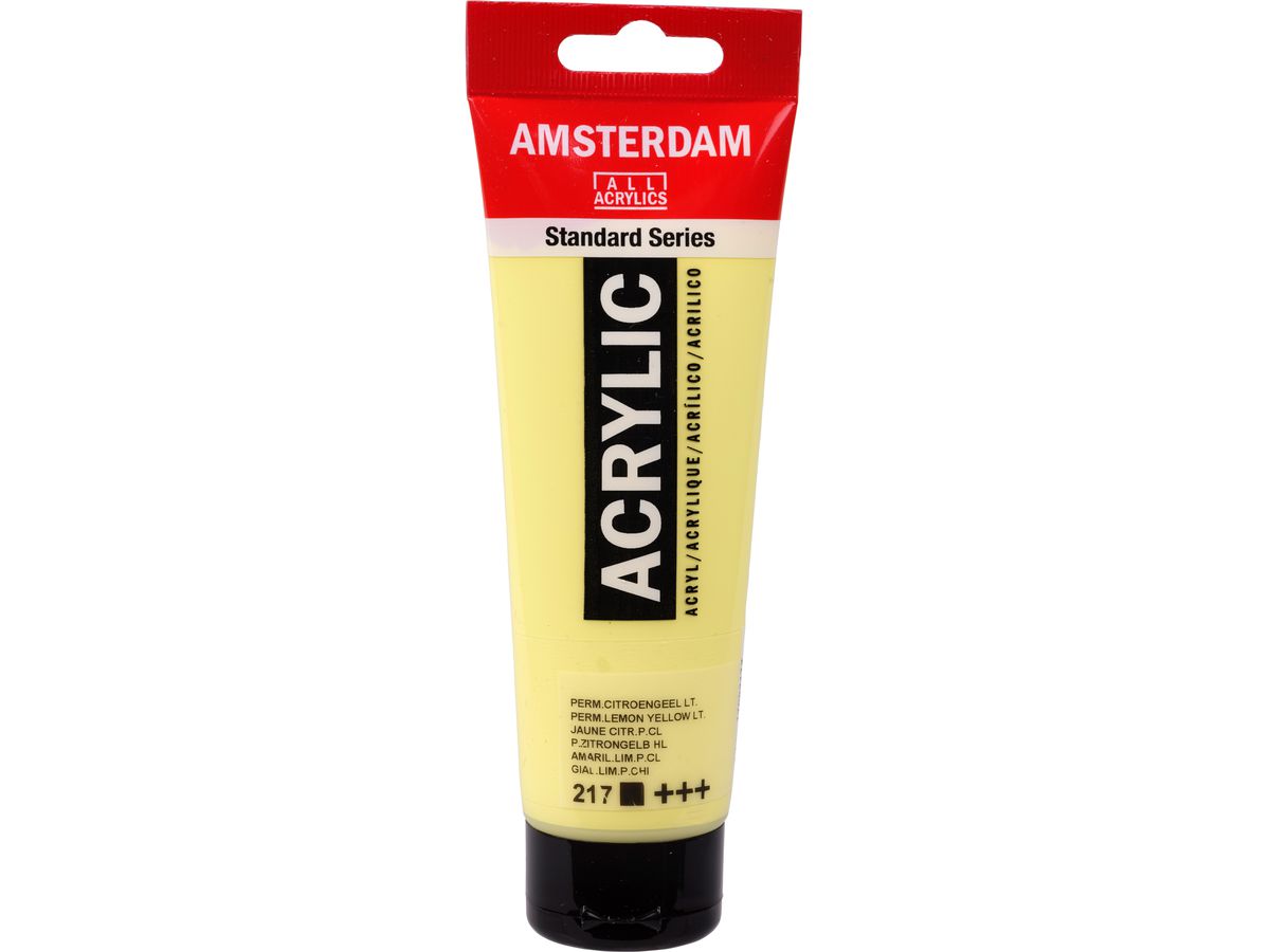 AMSTERDAM Acrylfarbe 120ml 17092172 permanent zitronengelb 217 (8712079533342)