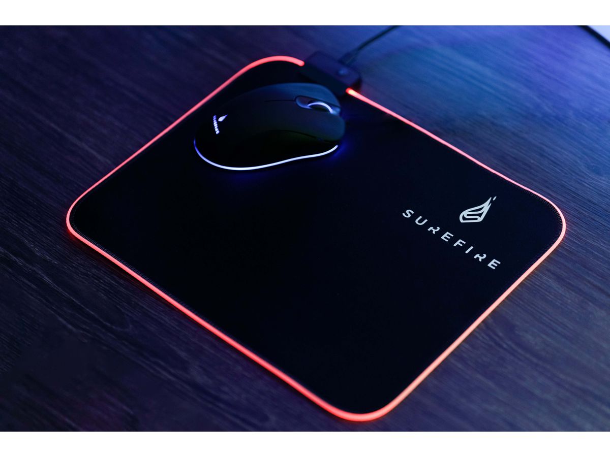 SUREFIRE Gaming Mouse Pad 48812 Silent Flight RGB-320 (0023942488125)
