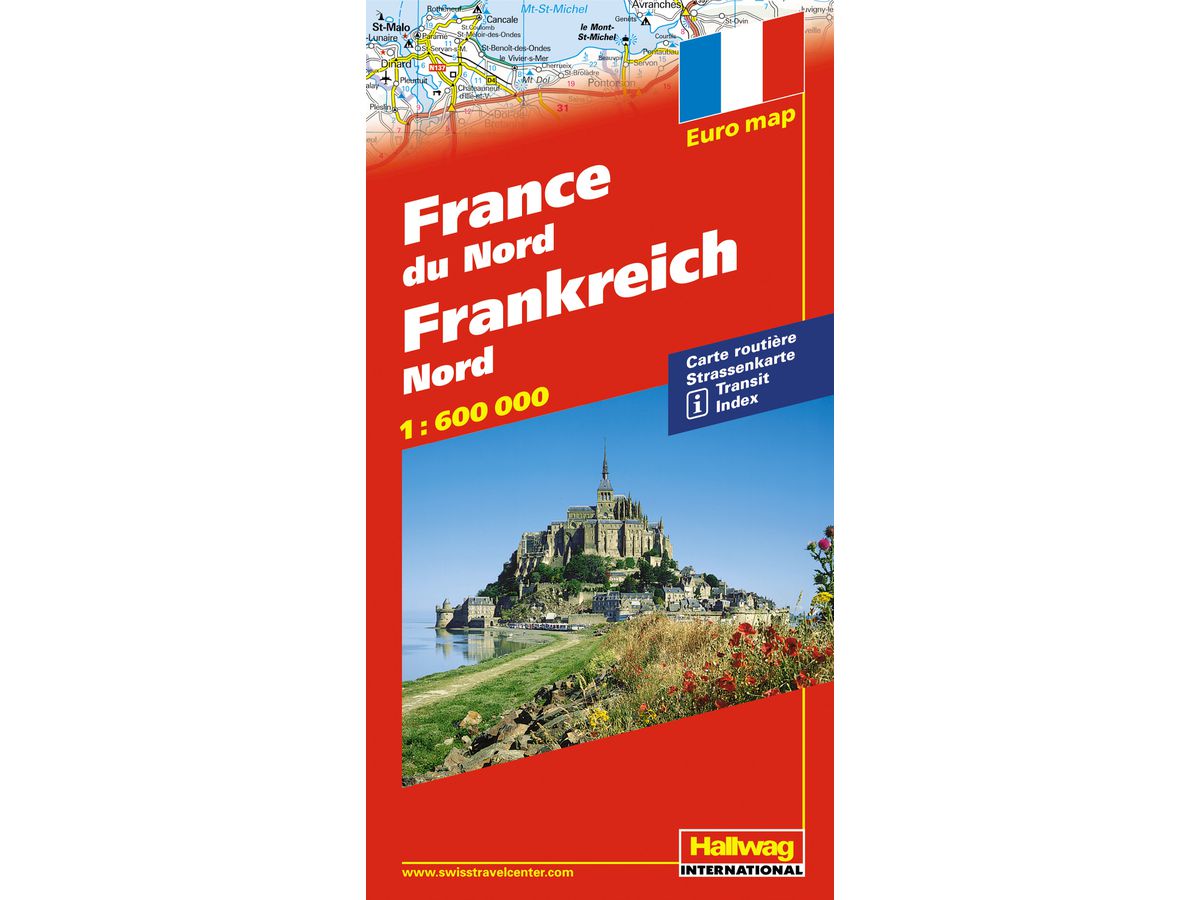 HALLWAG Carta stradale 382830970 Frankreich Nord 1:600'000 (9783828310544)