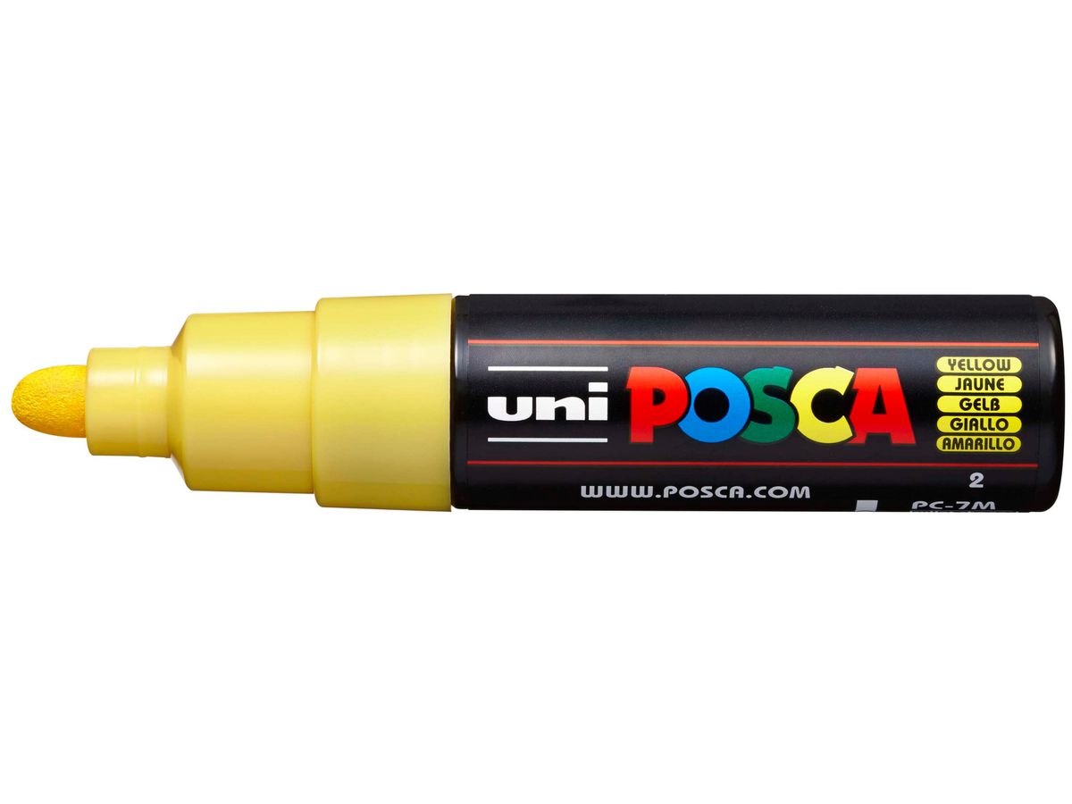 POSCA Marker 4.5-5.5mm PC-7M YELLOW giallo (4902778228265)