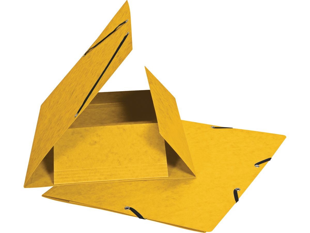 BIELLA Gummibandmappe A4 17840120U gelb, 355gm2 200 Bl. (7611365322169)