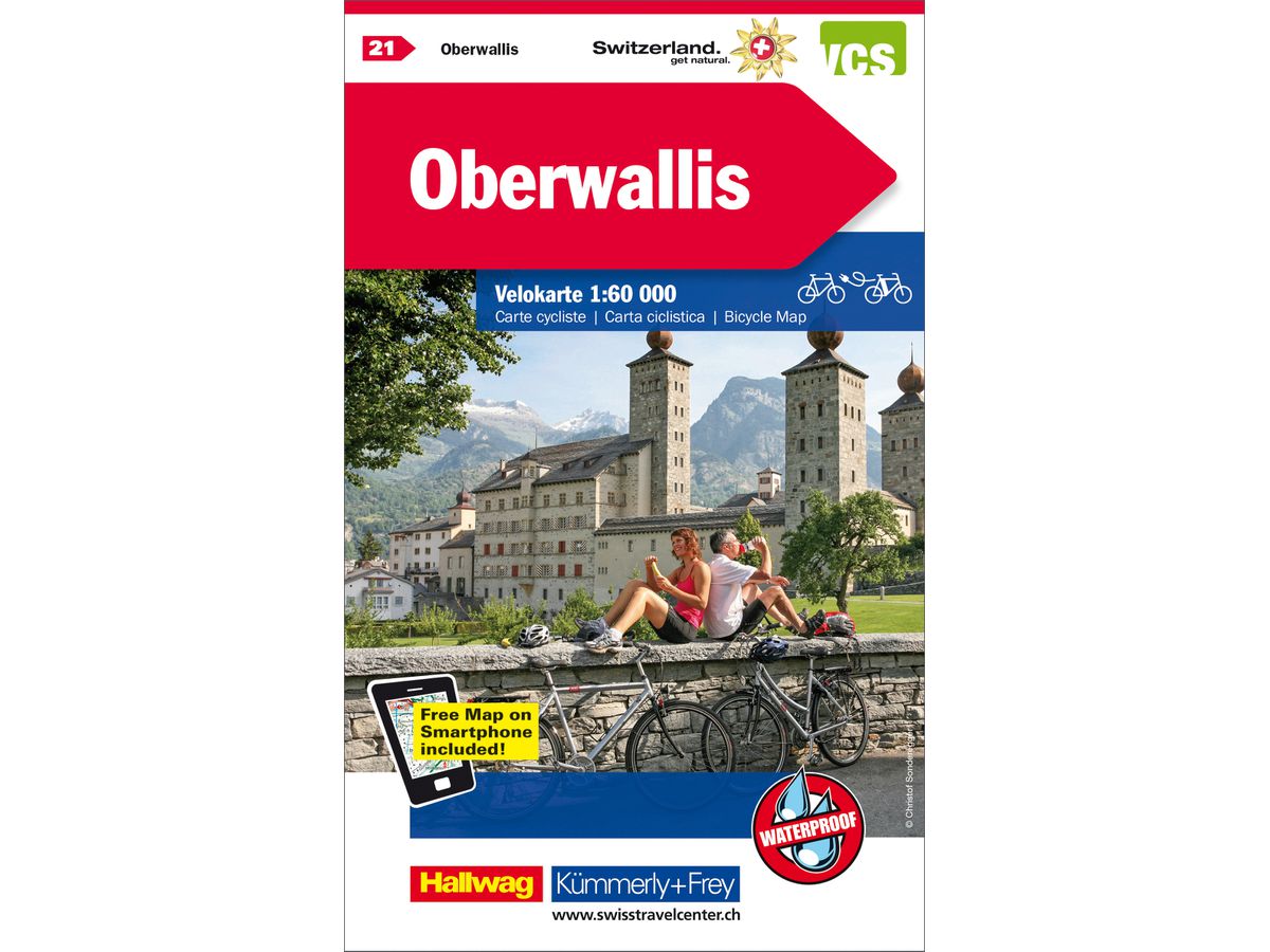 KÜMMERLY+FREY Velokarte 325902421 Oberwallis 1:60'000 (9783259024218)