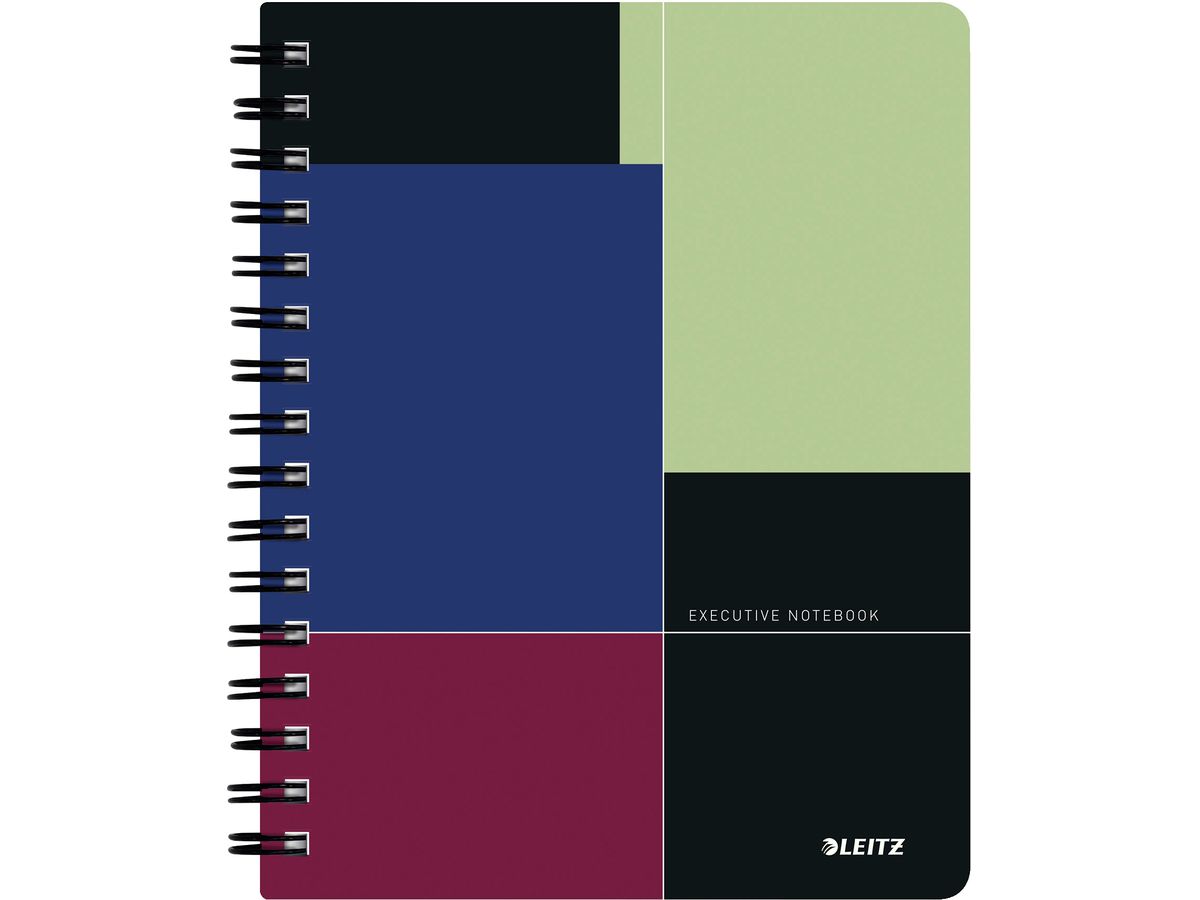 LEITZ Collegeblock Executive PP A5 44560000 colorato quadrillato (4002432112784)