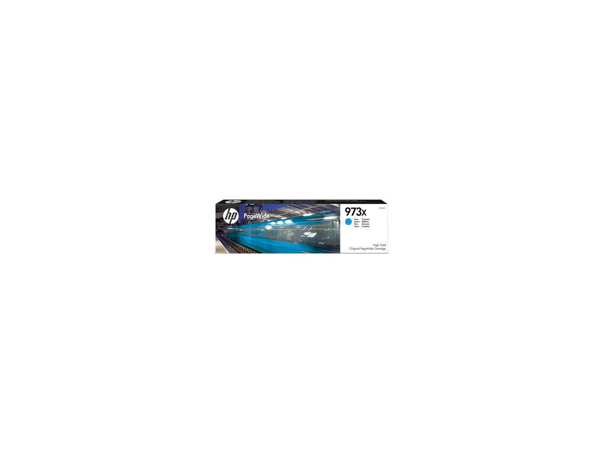 HP PW-Cartridge 973X cyan F6T81AE PageWide Pro 452/477 7000 S. (0889296544661)