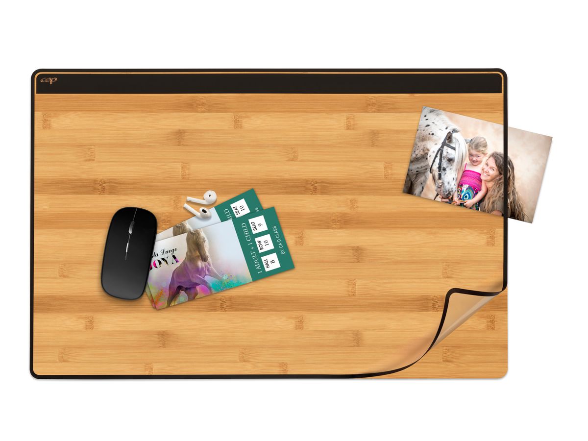 CEP Schreibunterlage 58.5x38.5cm 1008005301 schwarz/bambus (3462159017983)