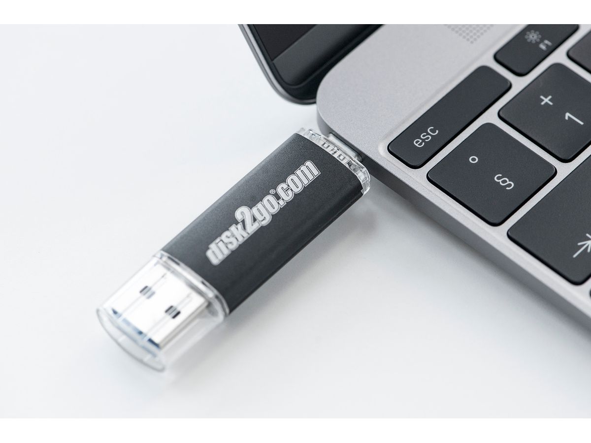 DISK2GO USB-Stick switch 128GB 30006594 Type-C USB 3.1 Type-A USB 3.0 (7640111168010)