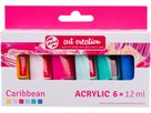 TALENS Acrylfarbe 6x12ml 9021863M Caribbean (8712079517977)