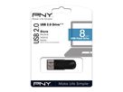 PNY Attaché 4 USB 2.0 8GB FD8GBATT4-EF (3536401519423)
