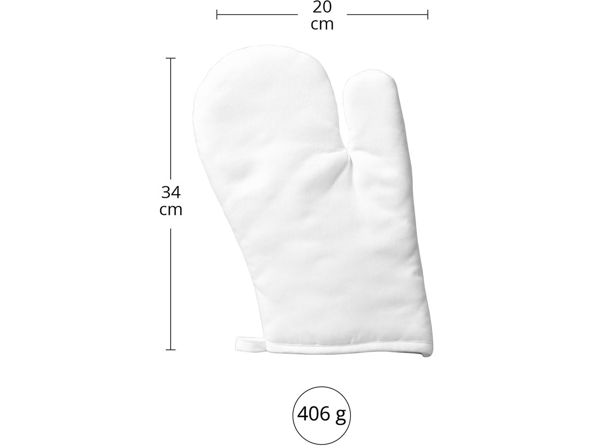 I AM CREATIVE Ofenhandschuh 20x30cm 1212.65 weiss (7611983164134)