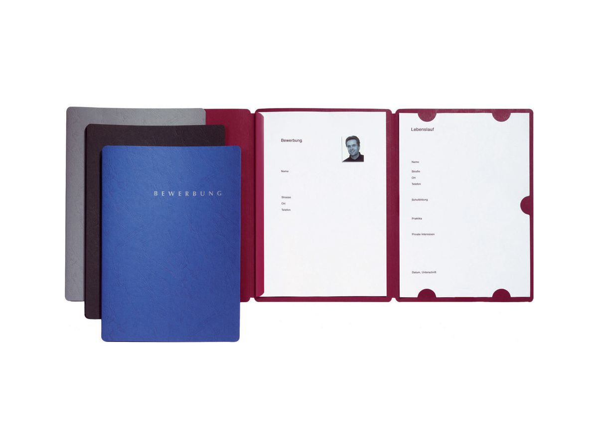 PAGNA Bewerbungsmappe Select 22002-01 rot 3-teilig (4013951000834)