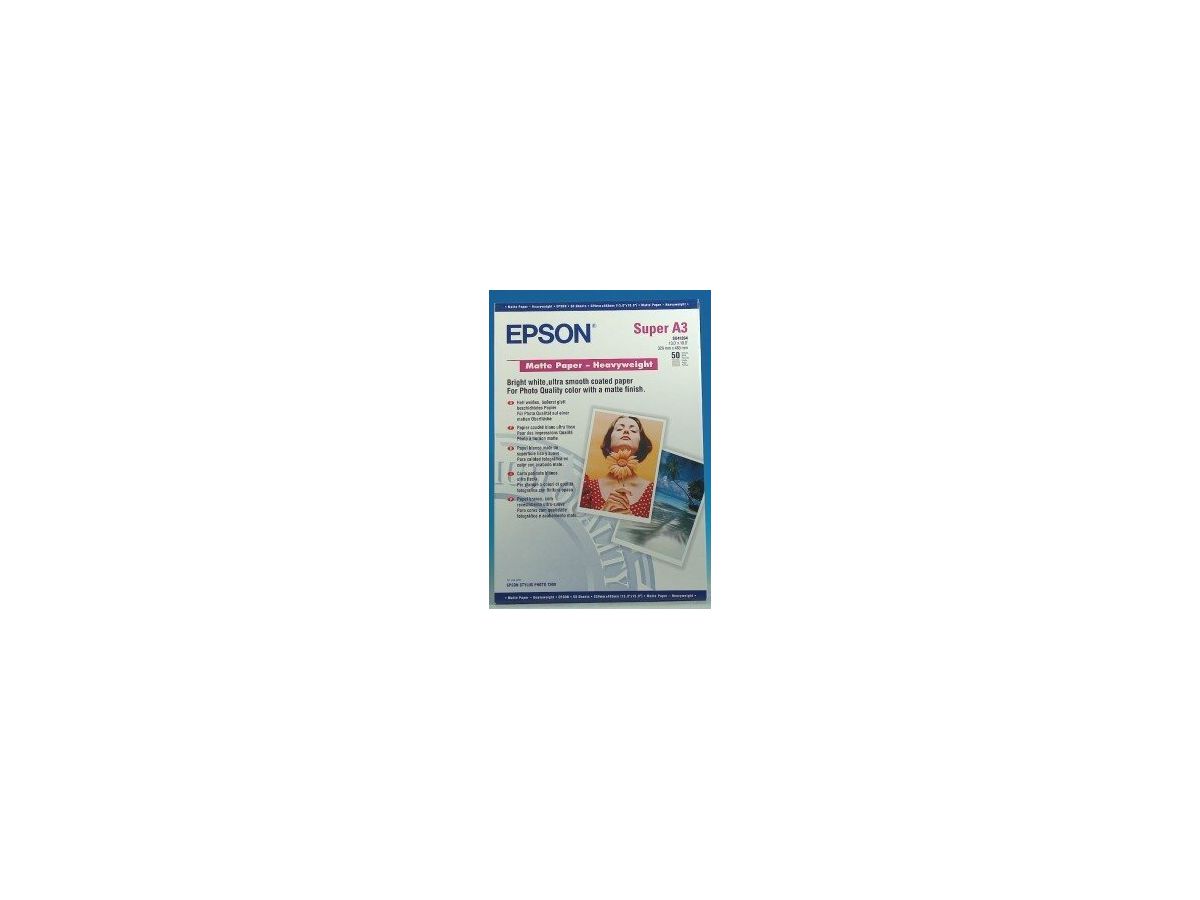 EPSON Matt Paper heavy weight A3+ S041264 InkJet 167g 50 fogli (0010343818514)