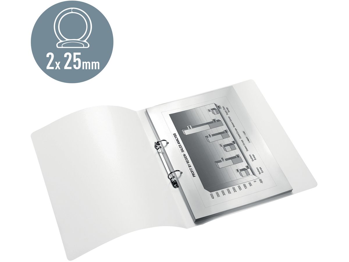 LEITZ Classeur à anneaux WOW A4 4257-00-26 rouge (4002432135080)