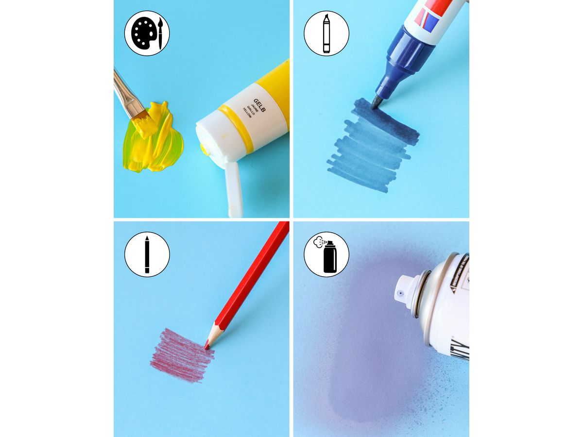 I AM CREATIVE Fotokarton A4 2903018323 270g, dunkelgrau (8714677266950)