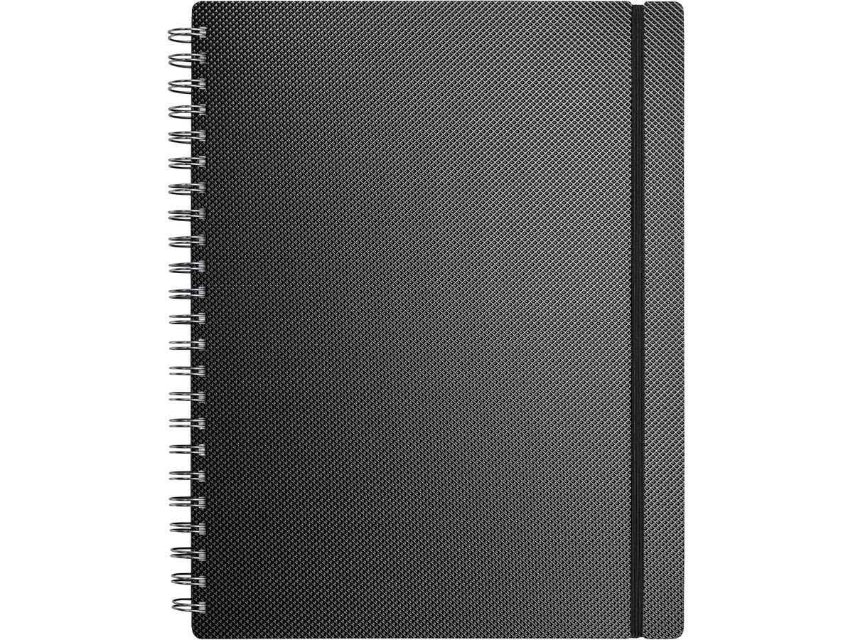 KOLMA Taccuino Selection A4 06.516.06 nero, a scacchi 120 fogli (7611967060667)