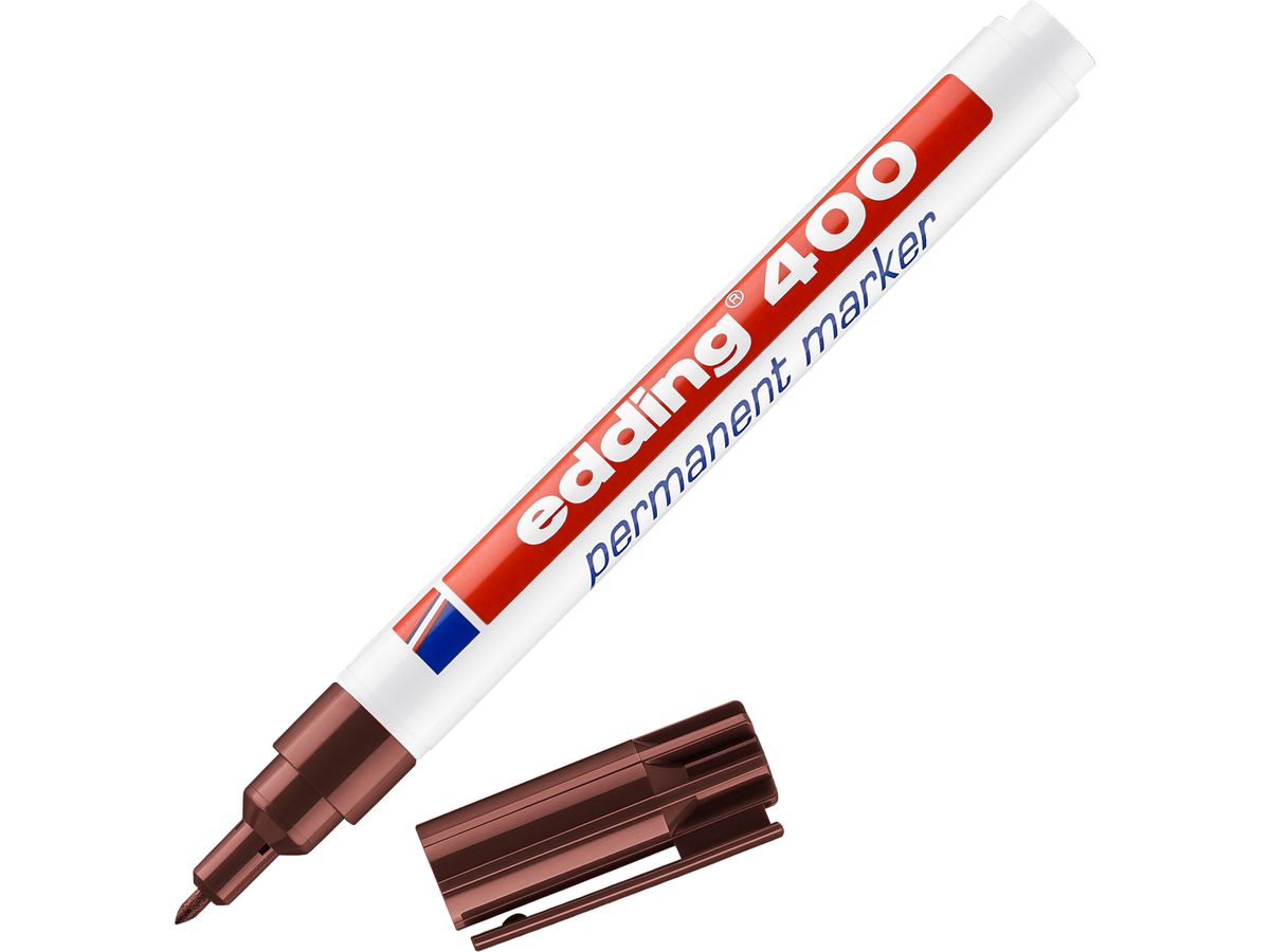 EDDING Permanent Marker 400 1mm 400-7 marrone (4004764315833)