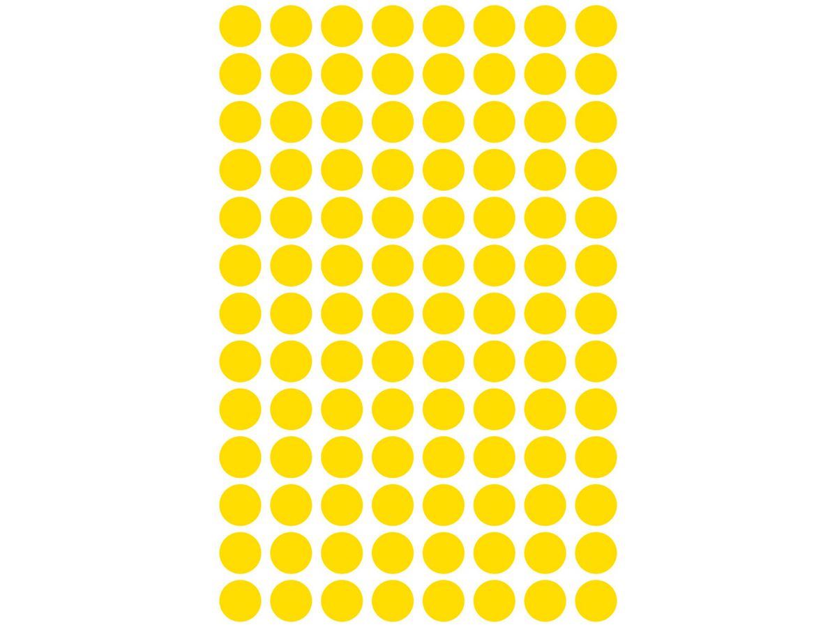 AVERY ZWECKFORM Markierungspunkte 8mm 3013 gelb 416 Stück (4004182030134)