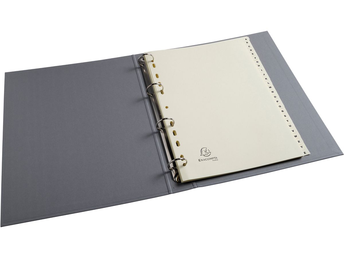 EXACOMPTA Répertoires carton A4 1126E ivoire A-Z 26 pièces (3130630011262)