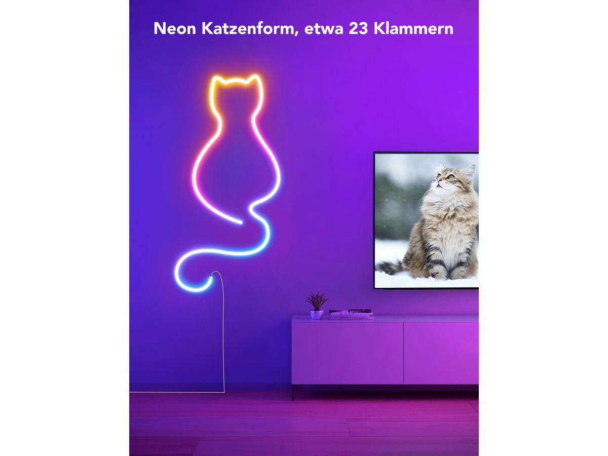 GOVEE Clip di montaggio H1000001 per Neon Rope Light 20 pezzi (6974316992295)