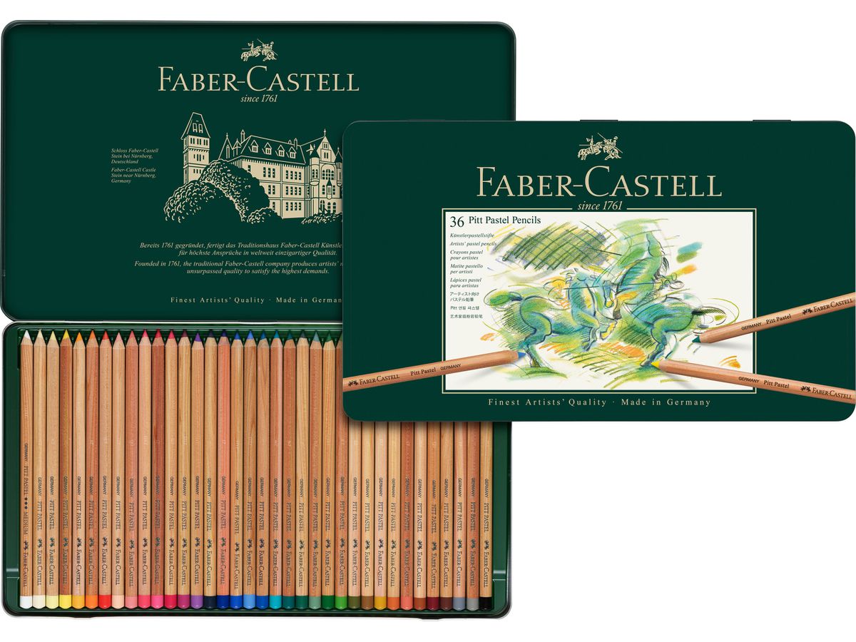 FABER-CASTELL Farbstift Pitt 112136 36er Metalletui (4005401121367)