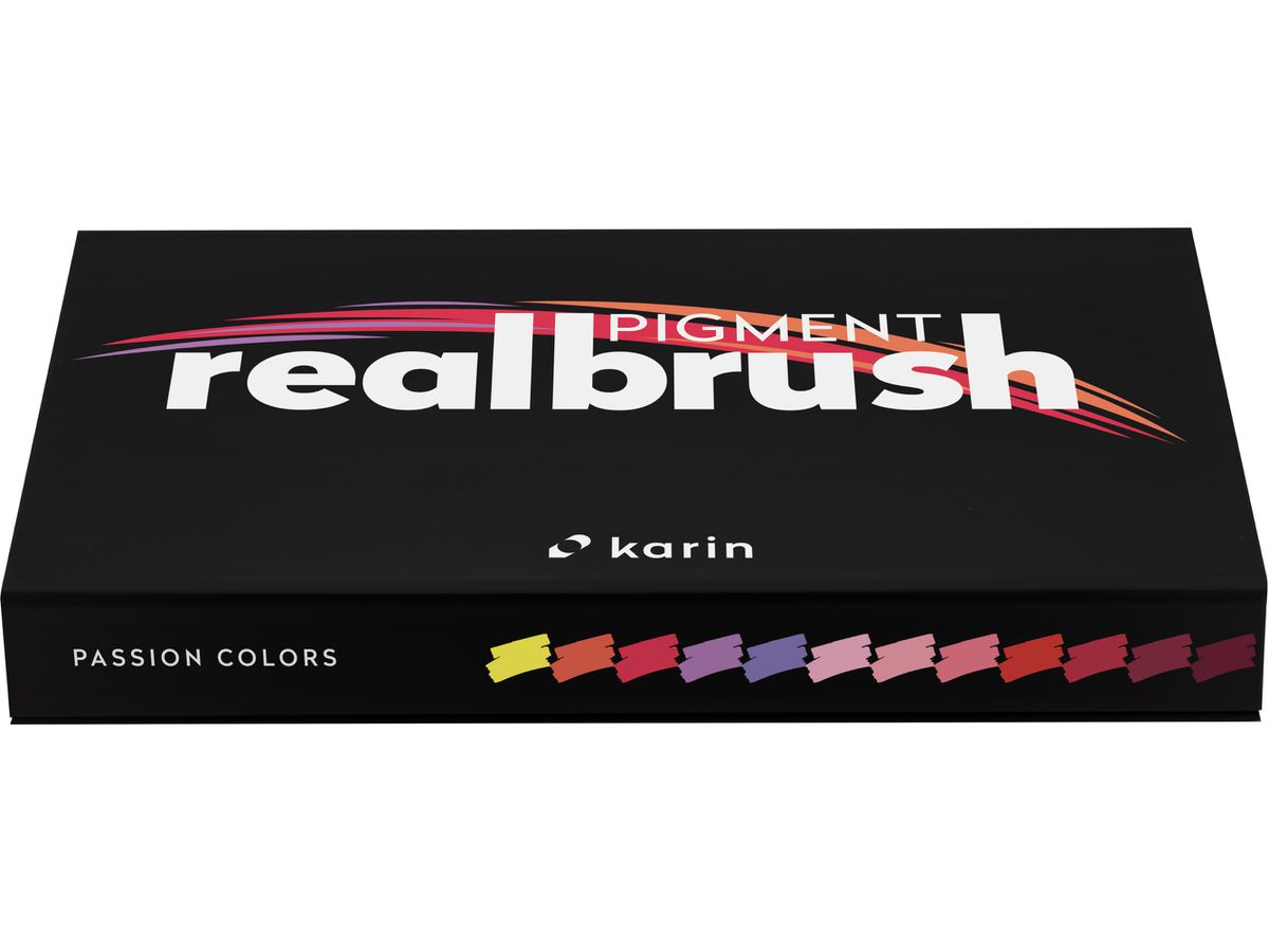 KARIN Real Brush Pen 0.4mm 33C6 Pigment, Passion Colors (5904446031619)