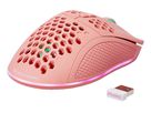 DELTACO Lightweight Gaming Mouse,RGB GAM-120-P Wireless, Pink, PM80 (7333048057235)
