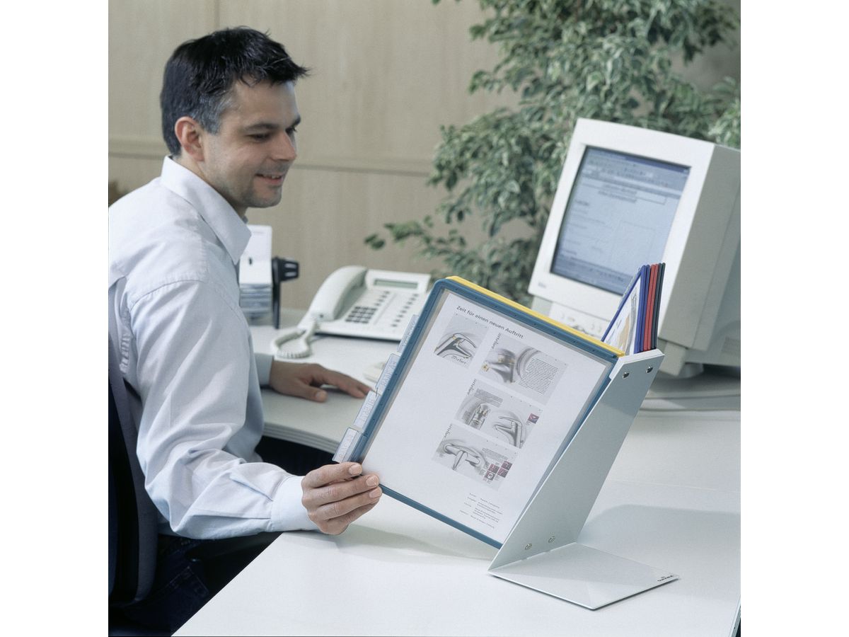 DURABLE Displaysystem VARIO Table 10 557000 farbig, 10 Sichttafeln A4 (4005546502588)