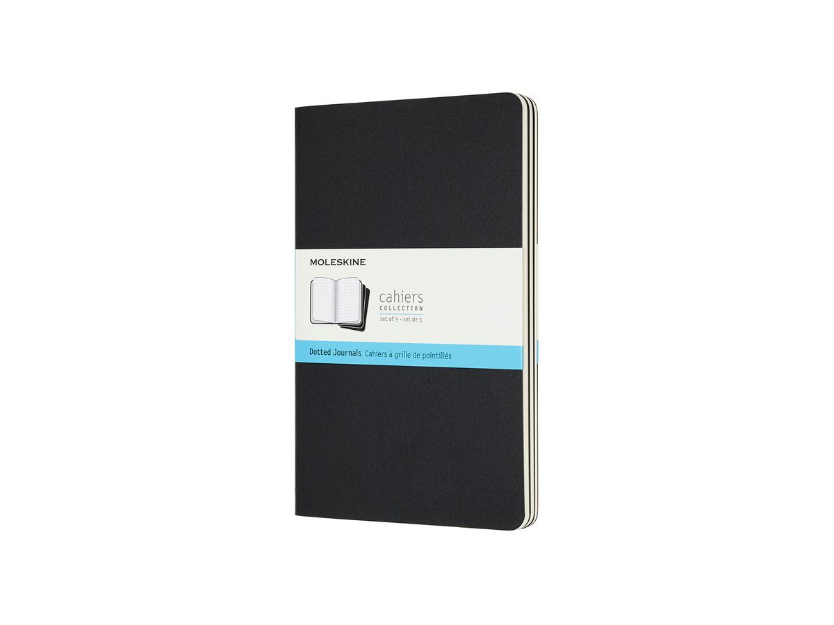 MOLESKINE Notizheft 3x 13x1.4x21cm 719213 gepunktet, schwarz, 80 Seiten (8058341719213)