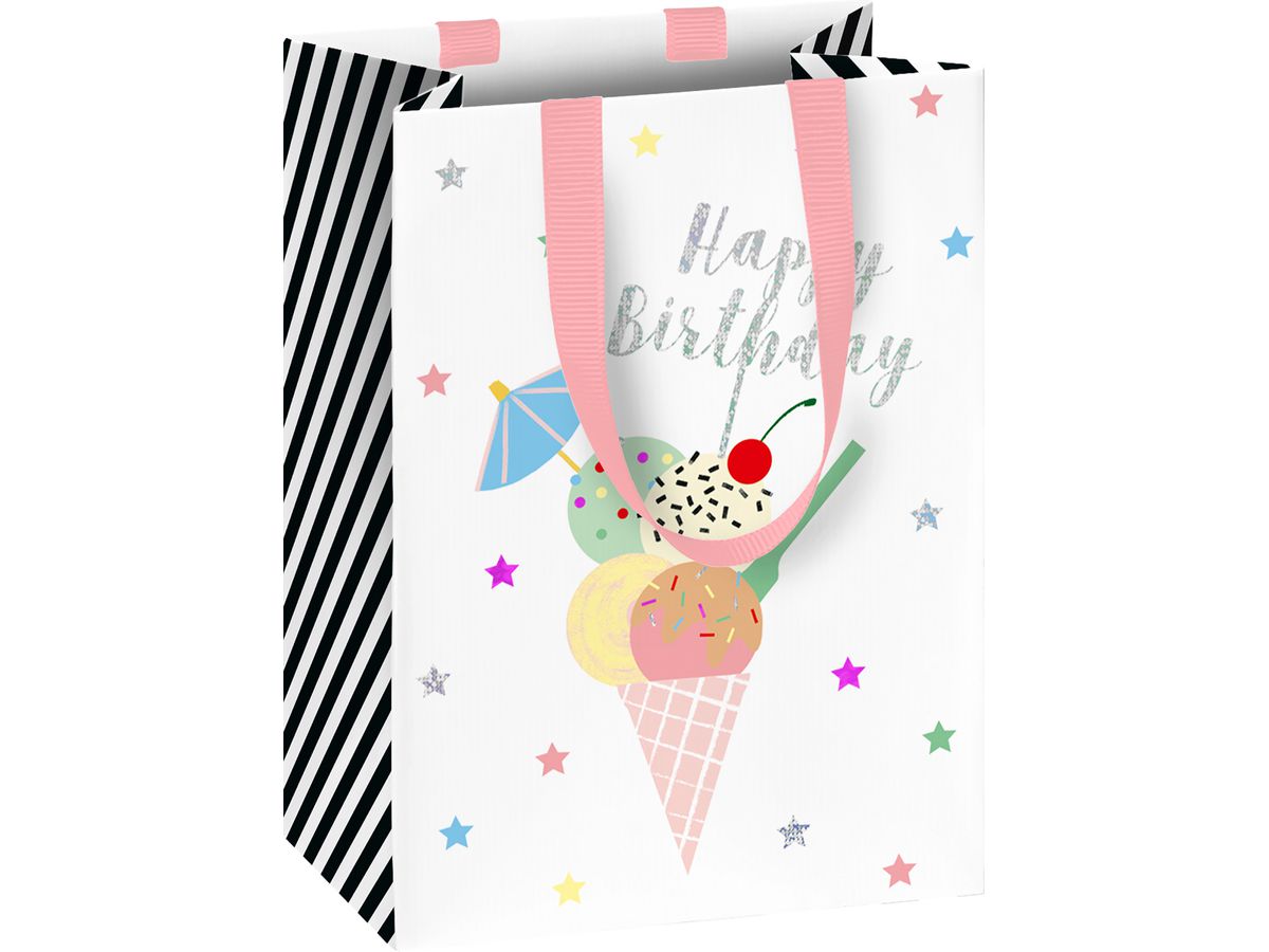 STEWO Borsa regalo Gelato 2541520360 bianco 10x8x14cm (7630050881880)