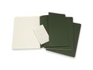MOLESKINE Cahier XL, 3x, Liniert 855334 Myrtengrün 3 Stück (8055002855334)