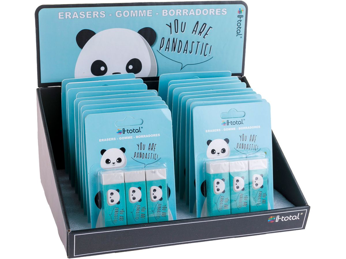 I-TOTAL Gomma Panda XL1804 3 pcs. 2.2x1.2x6.2cm (8052877049981)