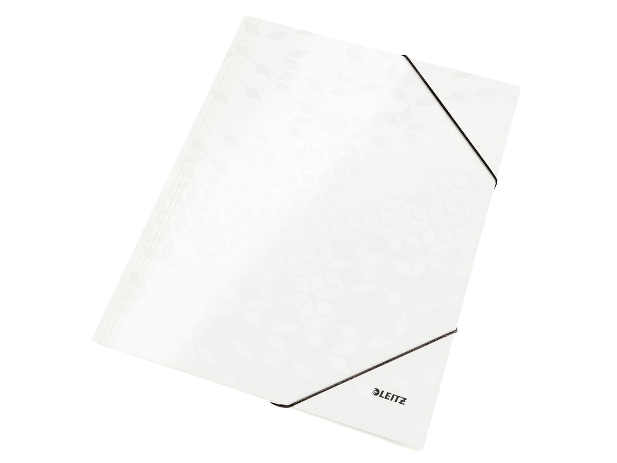 LEITZ Gummibandmappe WOW A4 3982-00-01 weiss (4002432395101)